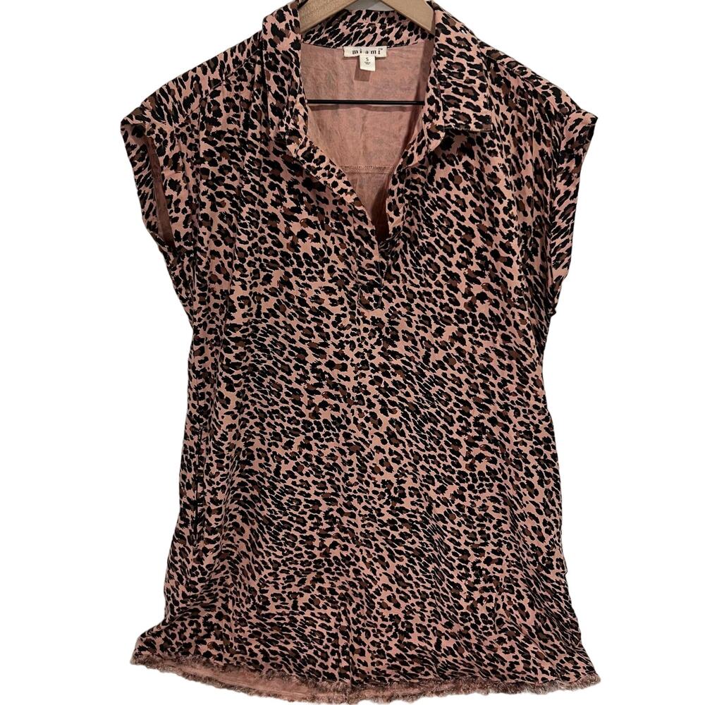 Francesca’s Collection Miami Leopard Print Shift Dress Size Small
